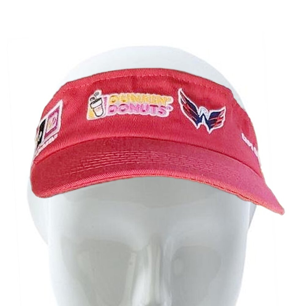 NWOT Washington Capitals Dunkin' Donuts Promotional Red Visor Adjustable Cap